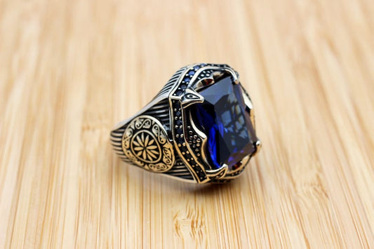 Sapphire Ring Silver-Moonlit