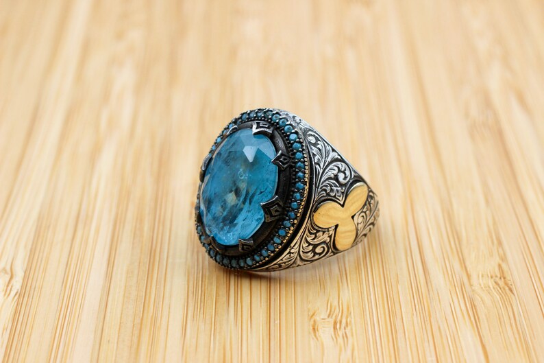 Tourmaline Ring Silver-Mystique Blue