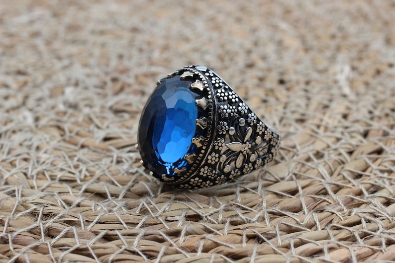 Aquamarine Silver ring-TrueGlow