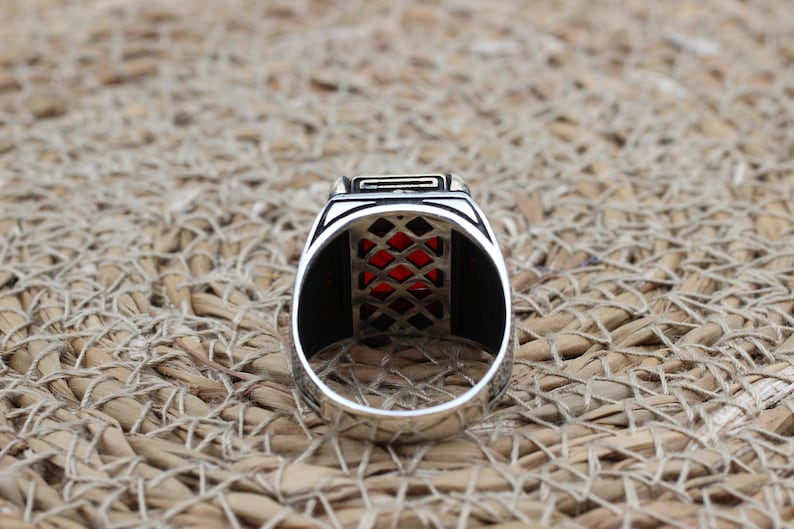 Ruby Silver ring-Dragon's Heart