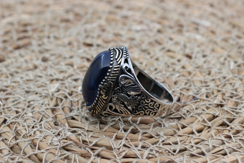 Aquamarine Silver ring-Falcon