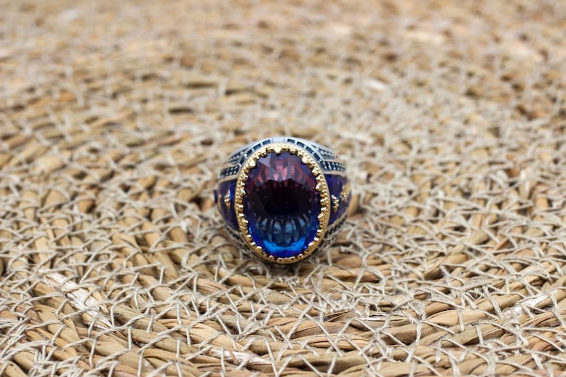 Tourmaline Ring Silver-Mystique Blue