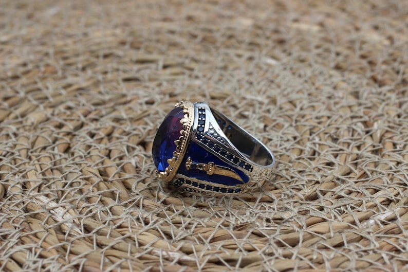 Tourmaline Ring Silver-Mystique Blue