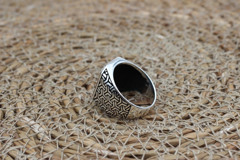 Onyx Silver ring-Matrix