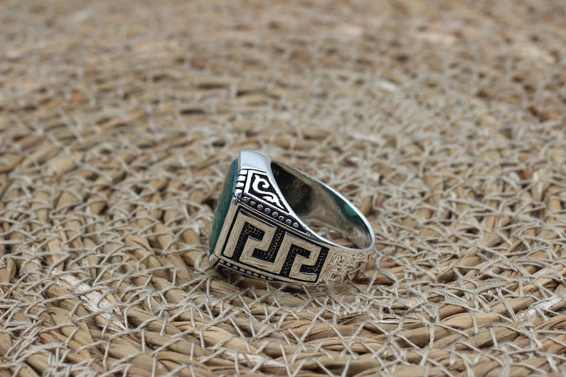 Aqeeq Silver ring for Men Inner soul