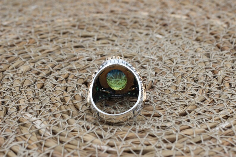 Tourmaline Ring Silver-Crystal Bloom