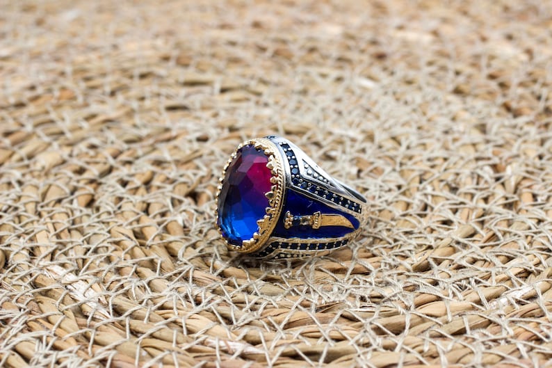 Tourmaline Ring Silver-Mystique Blue