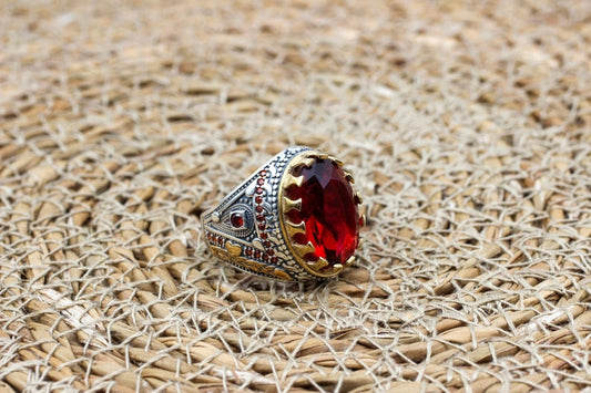 Ruby Silver Ring-Masterpiece