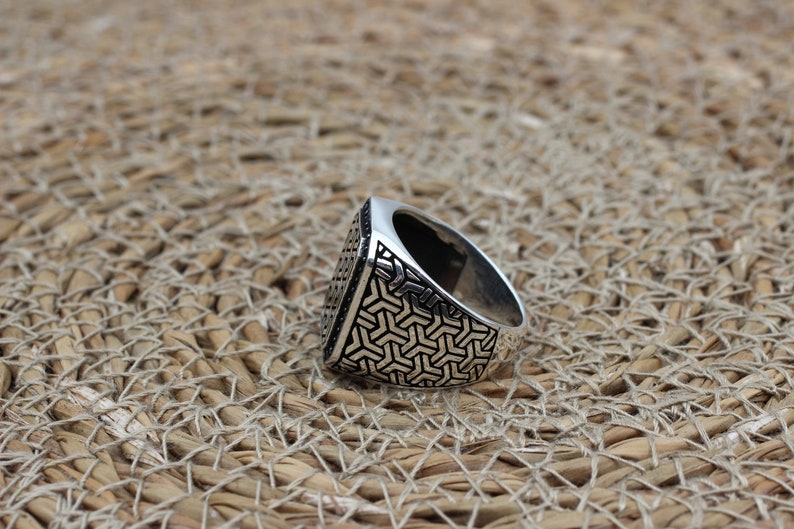 Onyx Silver ring-Matrix