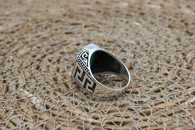 Aqeeq Silver ring for Men Inner soul