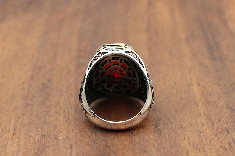 Ruby Silver Ring-Sultan