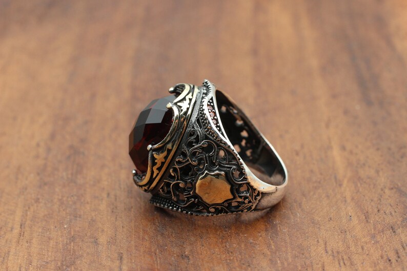 Ruby Silver Ring-Sultan