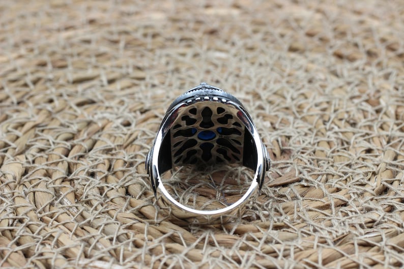 Sapphire Ring Silver-Crown Jewel