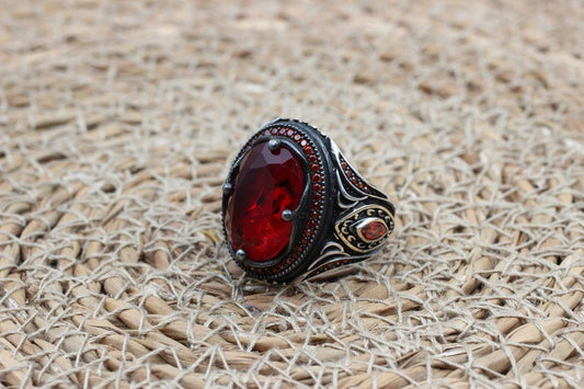 Ruby Silver ring-Scarlet