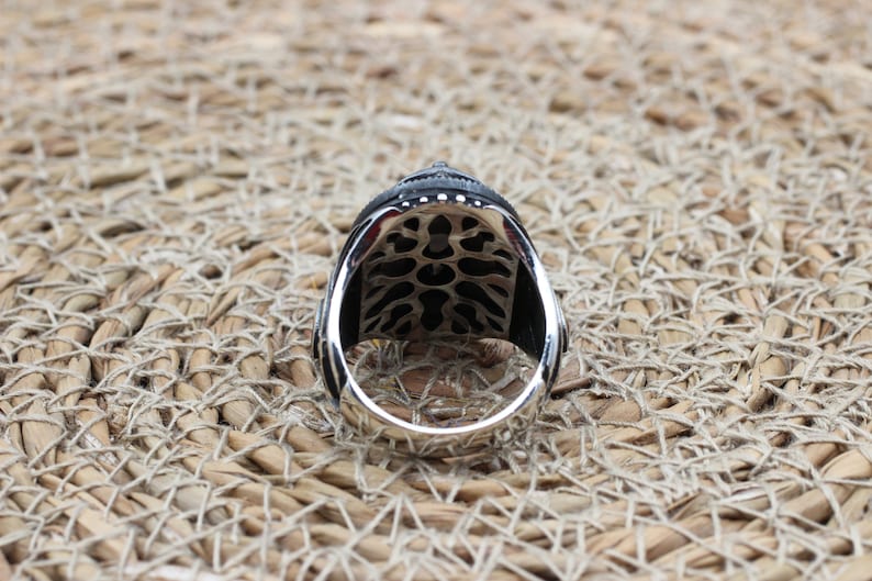 Onyx Silver ring-Assasin