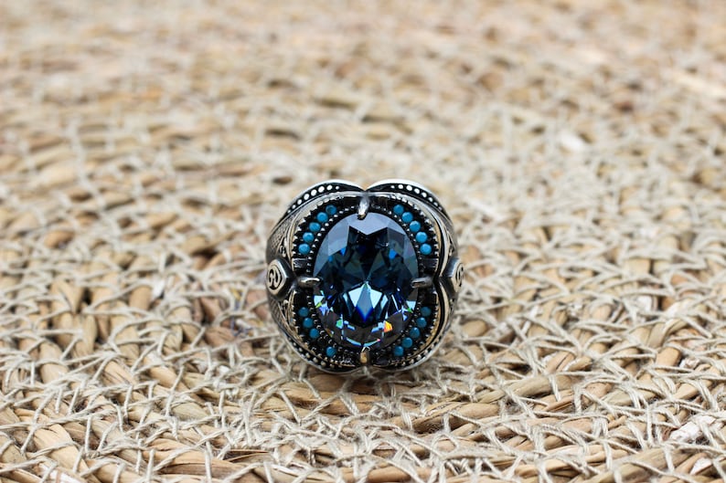 Aquamarine Silver ring-CrownedSeas