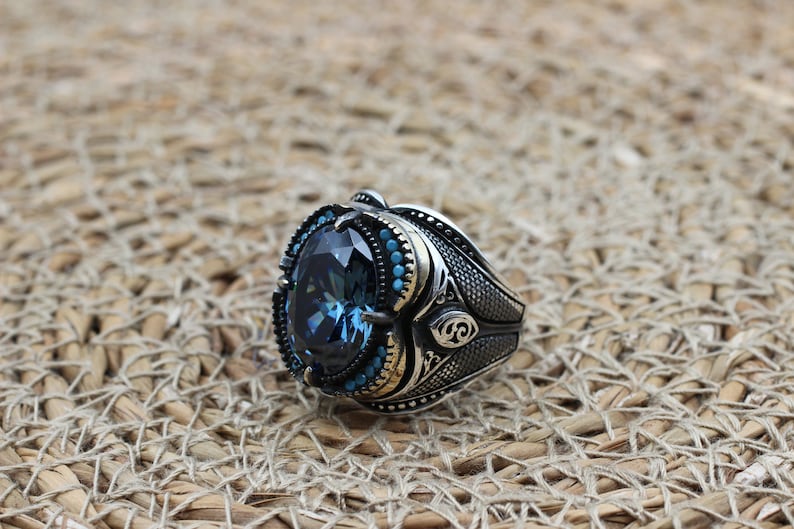 Aquamarine Silver ring-CrownedSeas