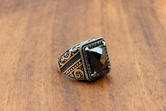 Onyx Silver ring-Arabian Kingdom