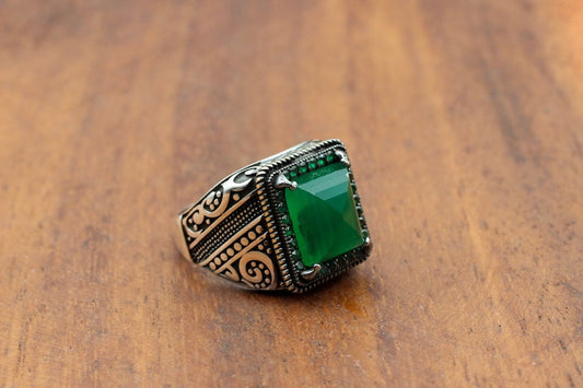 Emerald Silver ring-Legacy