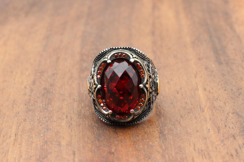 Ruby Silver Ring-Sultan