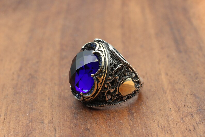 Sapphire Ring Silver-Turkish Kingdom