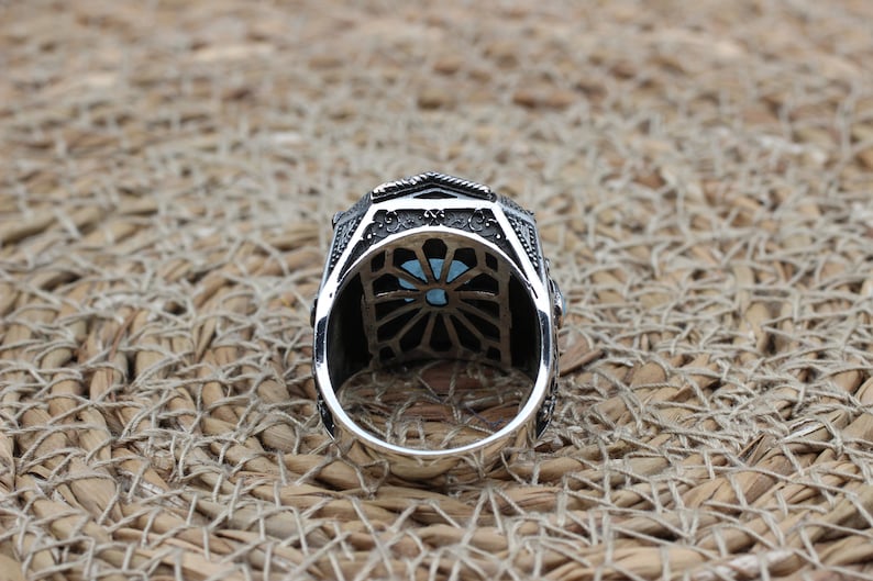 Tourmaline Ring Silver-Blue Sky