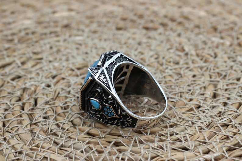 Tourmaline Ring Silver-Blue Sky