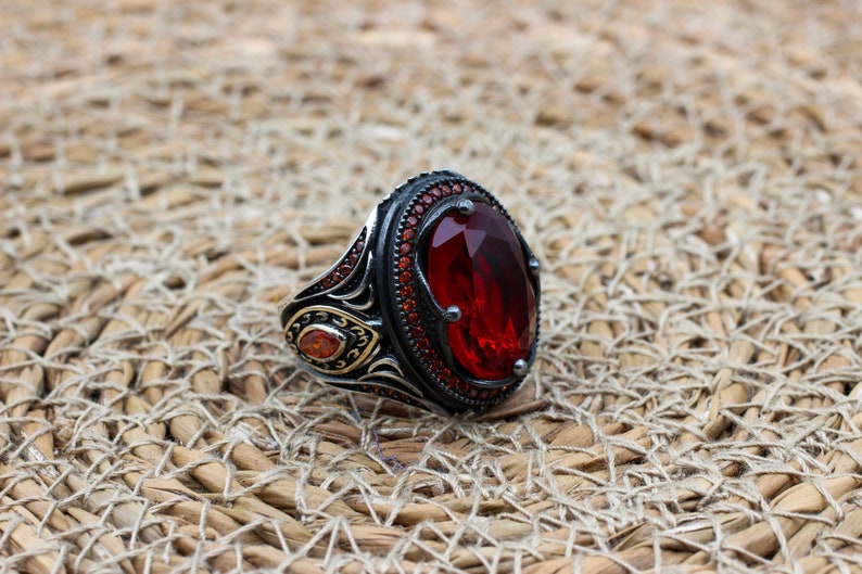 Ruby Silver ring-Scarlet