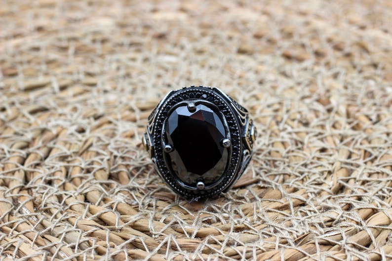 Onyx Silver ring-Assasin