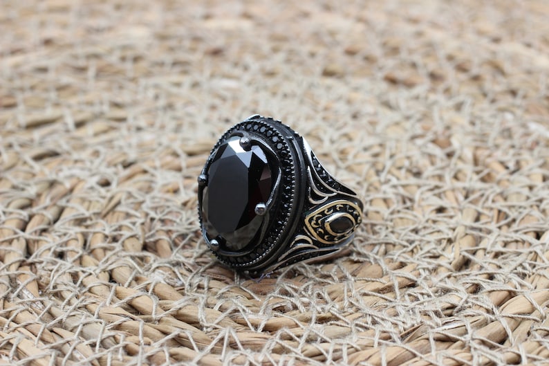 Onyx Silver ring-Assasin