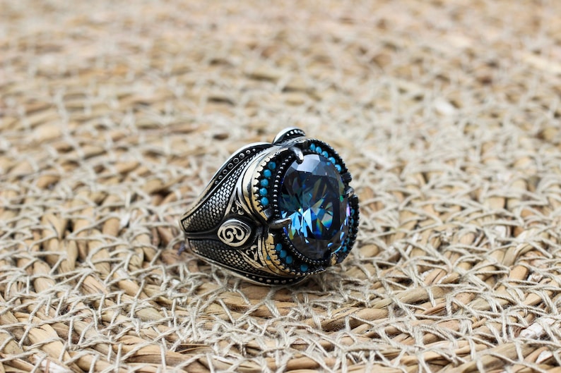 Aquamarine Silver ring-CrownedSeas