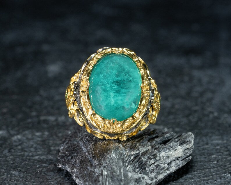 Green paraiba Ring