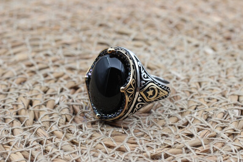 Onyx Silver ring-Nightfall