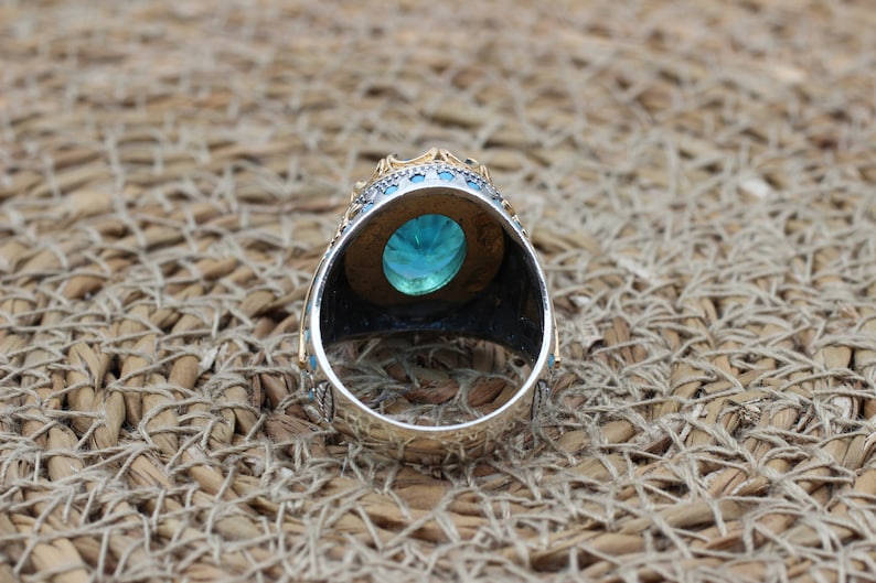 Aquamarine Silver ring-Ocean Kingdom