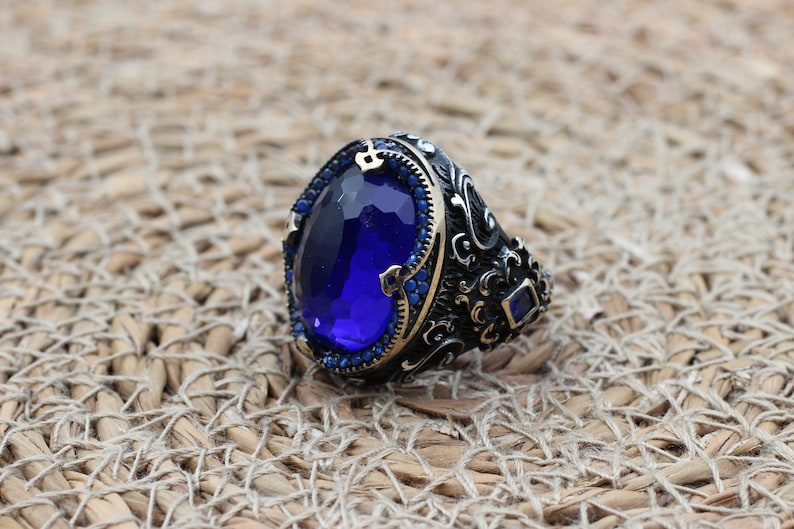 Sapphire Ring Silver-Queens Jewel