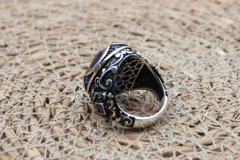 Sapphire Ring Silver-Queens Jewel