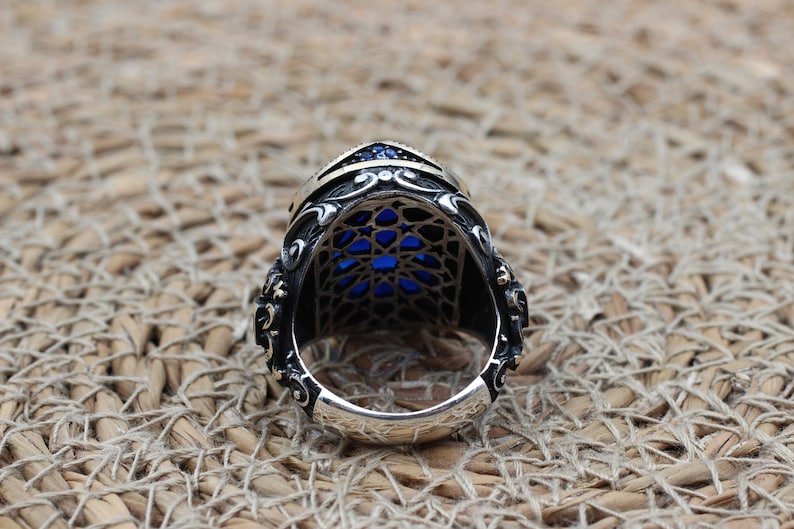 Sapphire Ring Silver-Queens Jewel