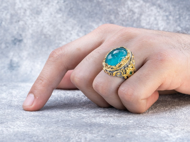 Green paraiba Ring