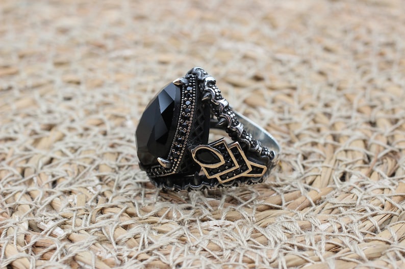 Onyx Silver ring-Black Beauty