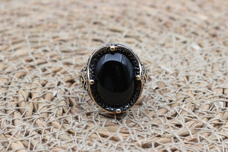 Onyx Silver ring-Nightfall