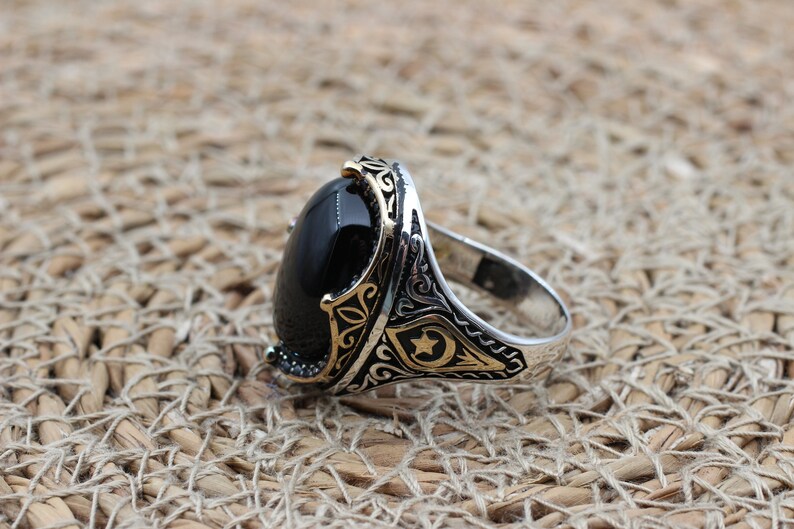 Onyx Silver ring-Nightfall