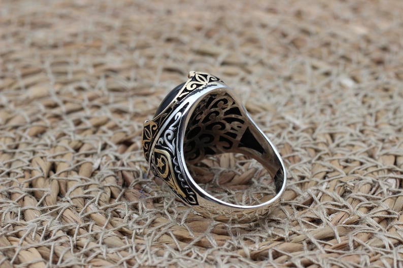 Onyx Silver ring-Nightfall