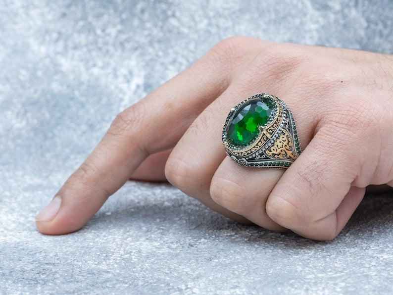 Royal Green Zircon Ring