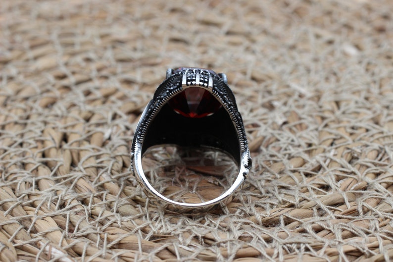 Ruby Silver Ring-Blade of warrior