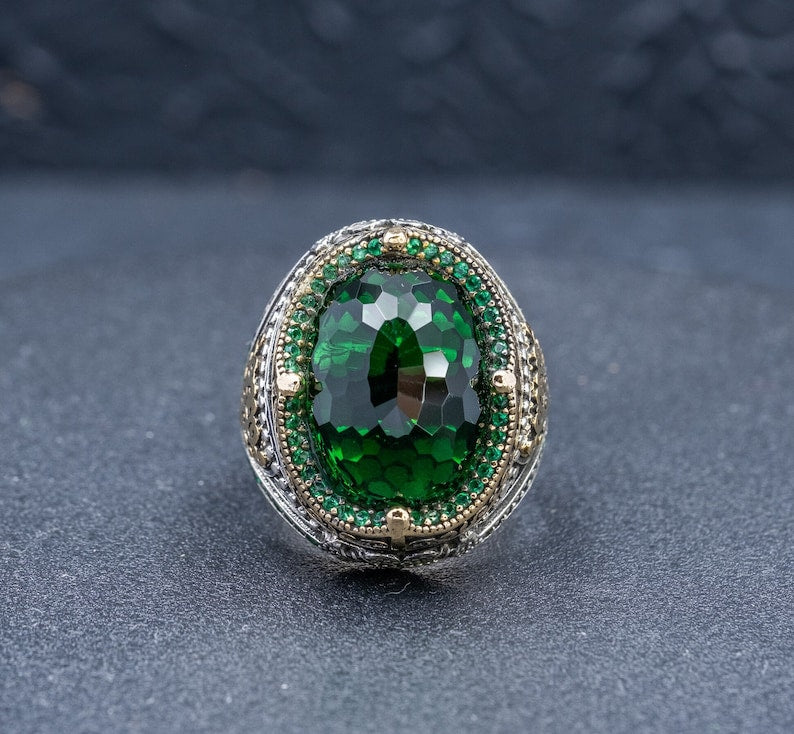 Royal Green Zircon Ring