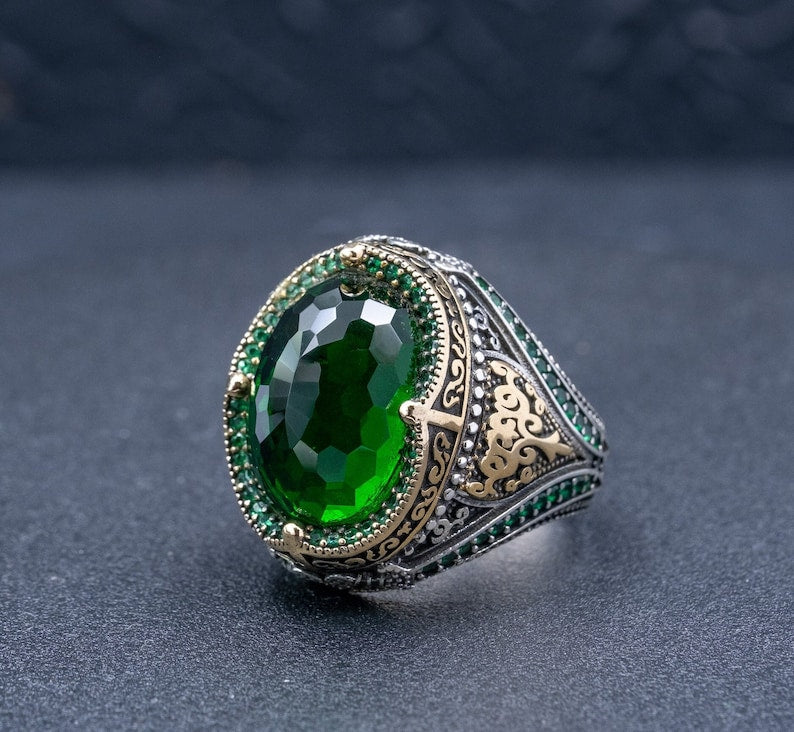 Royal Green Zircon Ring