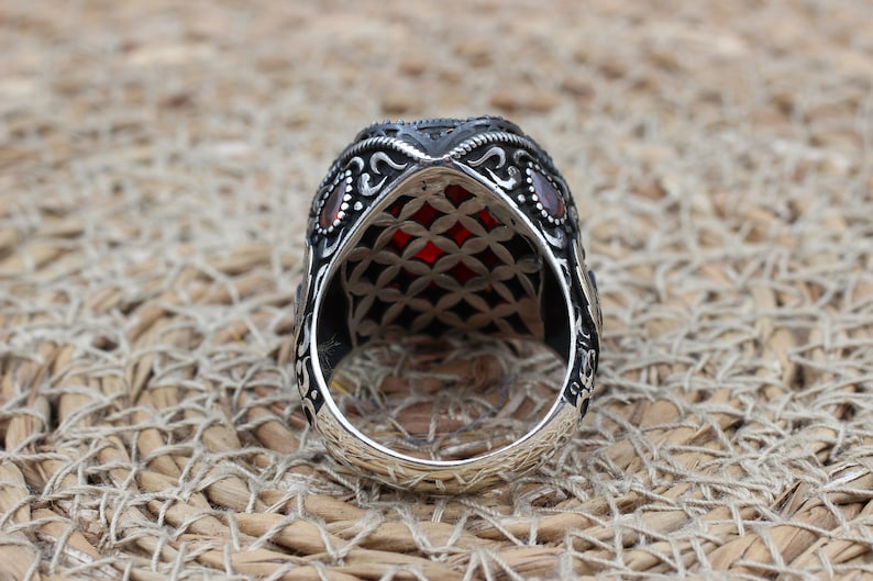 Ruby Silver Ring-Ottoman