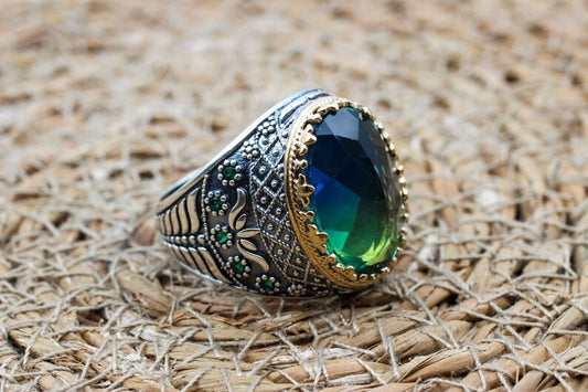 Tourmaline Silver Ring-Bush