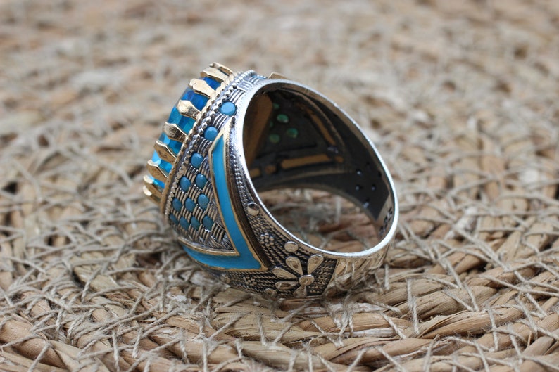 Aquamarine Silver ring-Ocean Kingdom