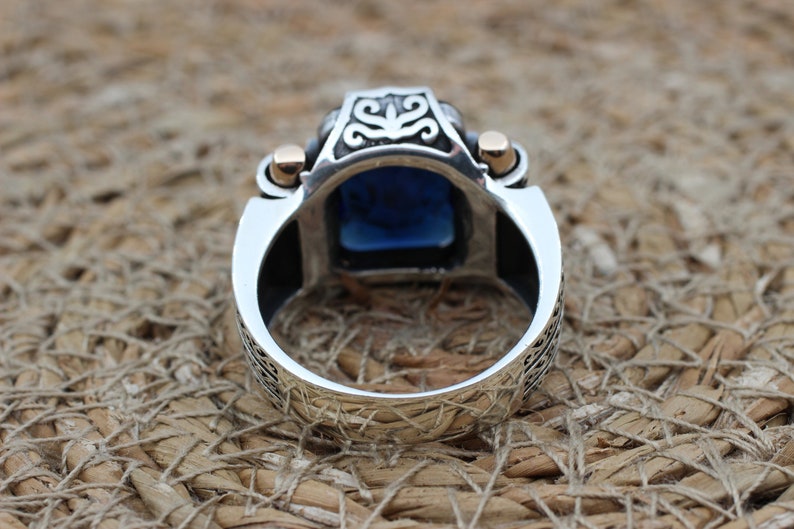 Sapphire Ring Silver-Turkish